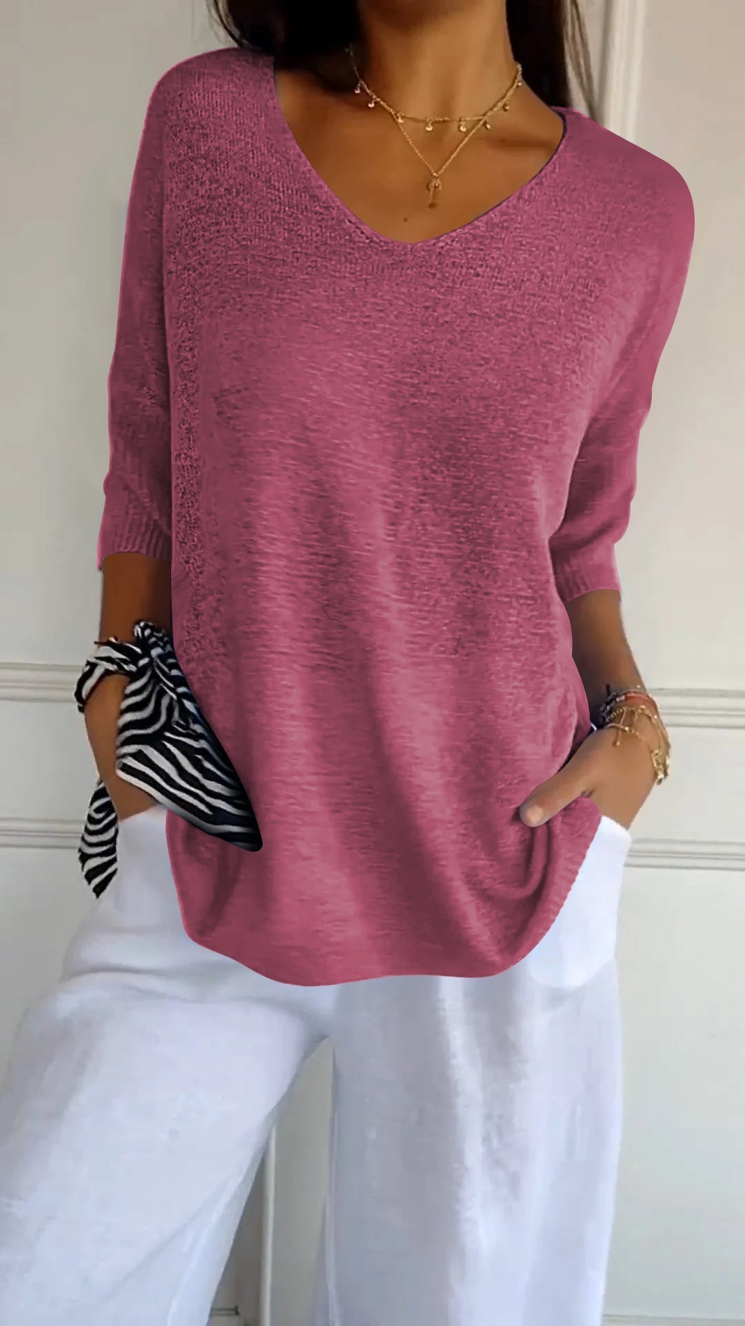 Top de escote en V