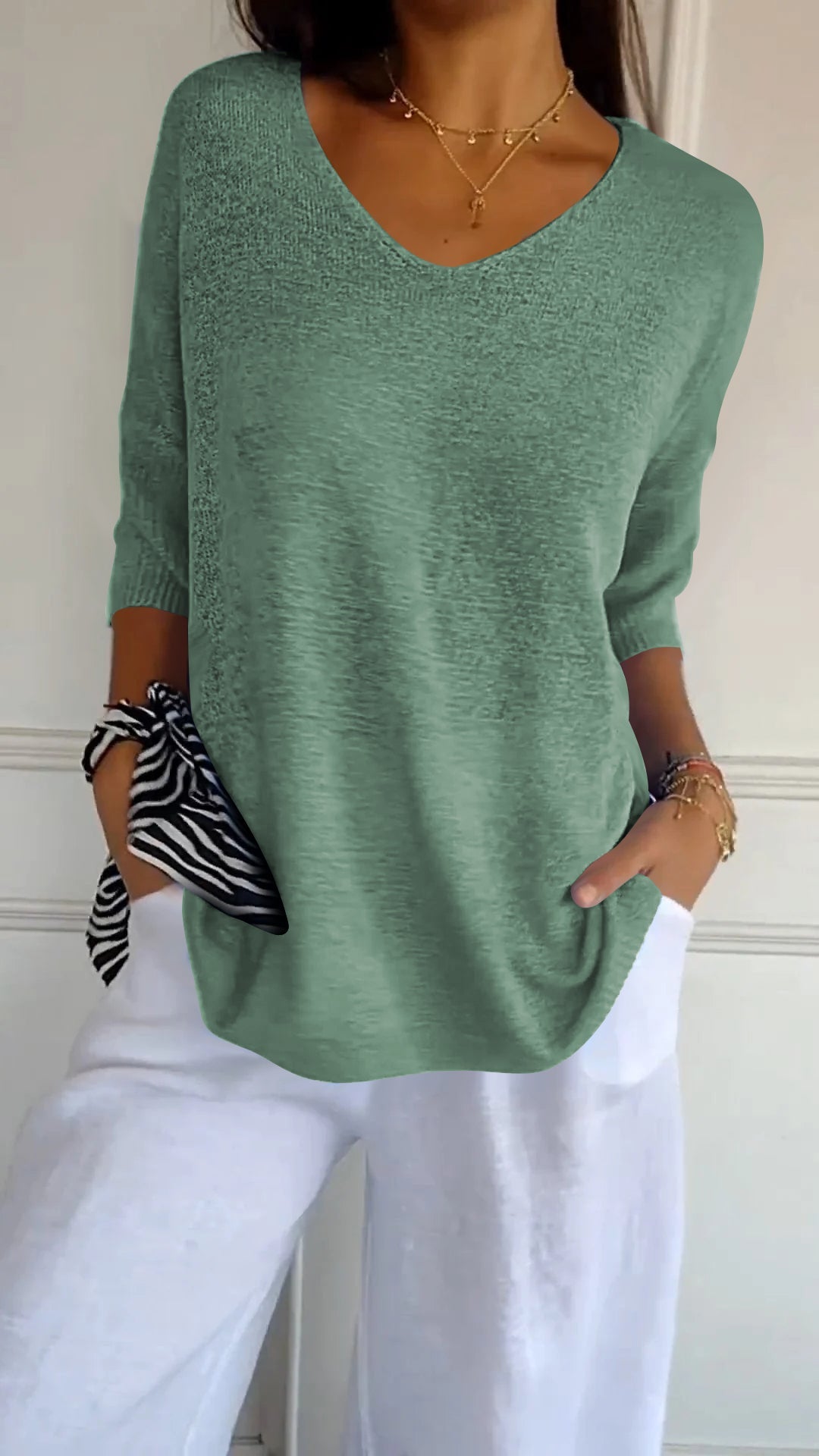 Top de escote en V
