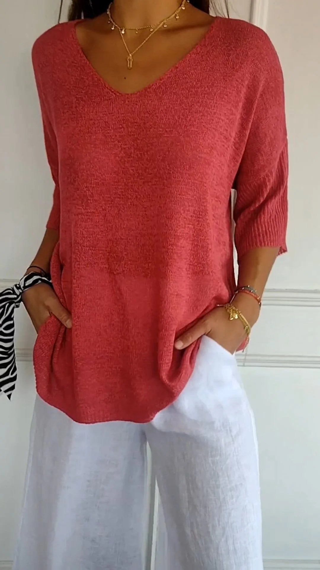Top de escote en V