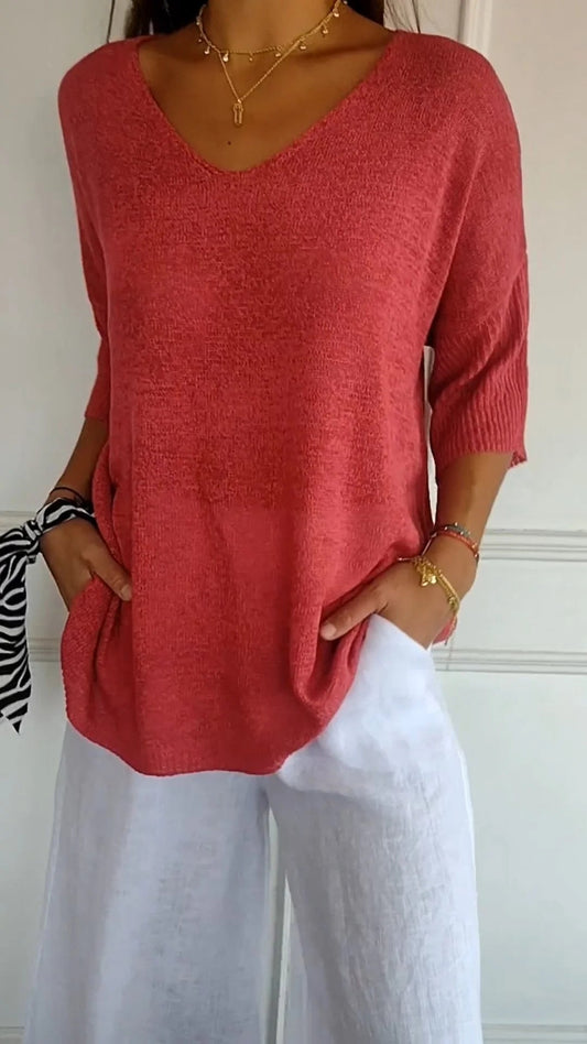 Top de escote en V