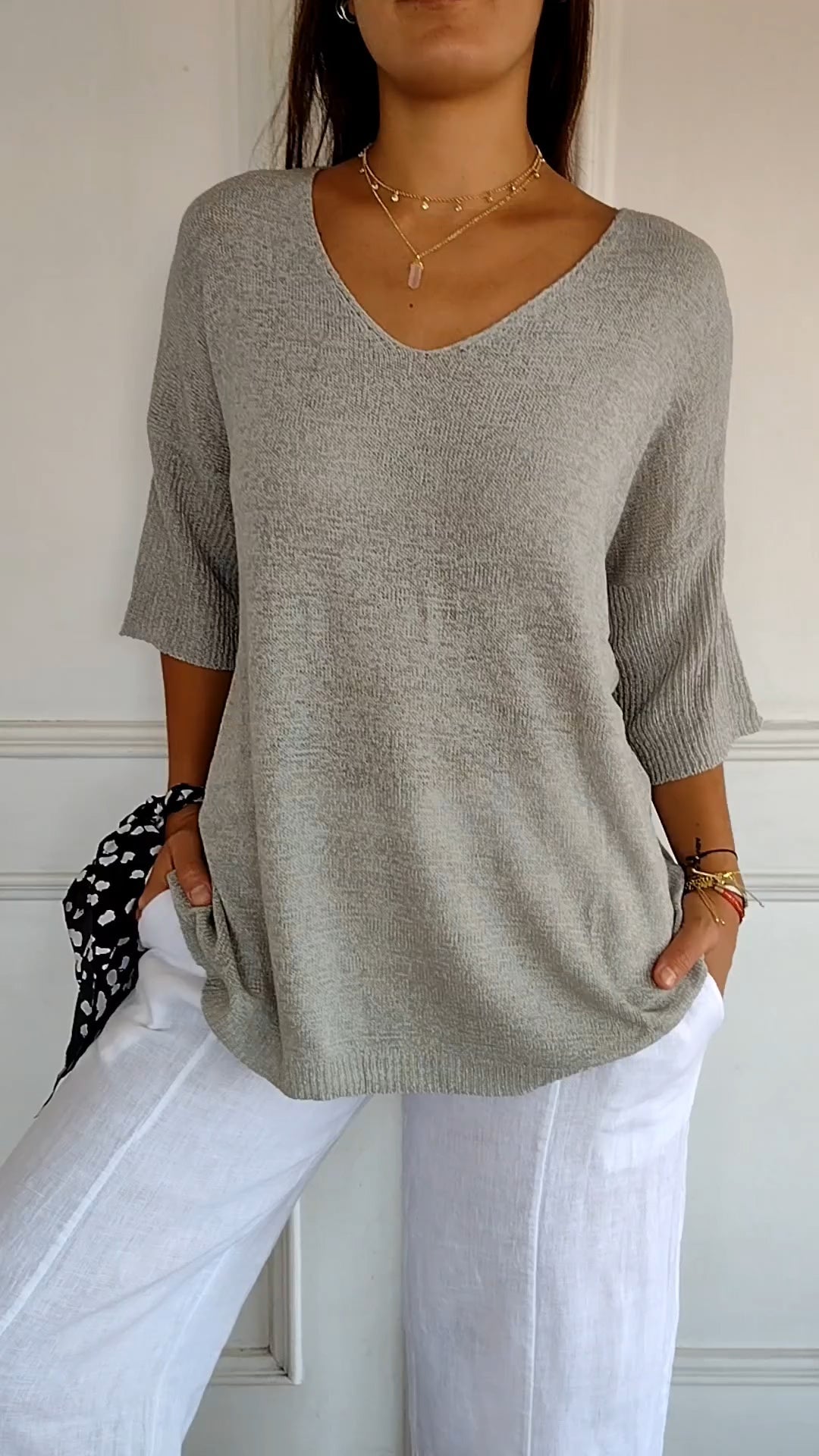 Top de escote en V