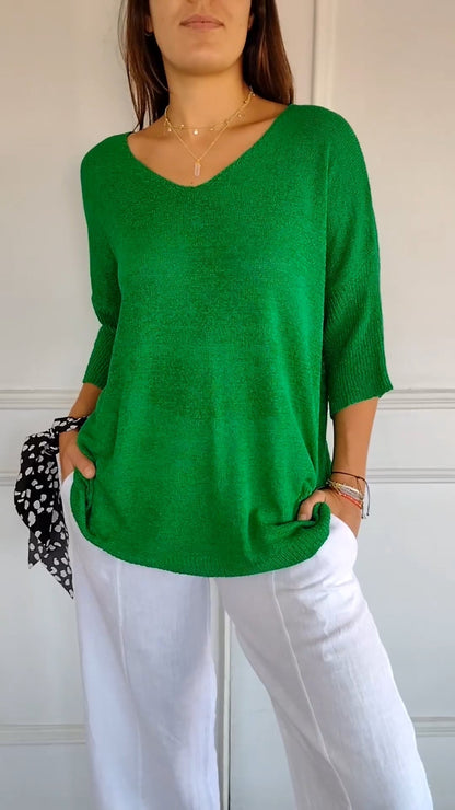 Top de escote en V