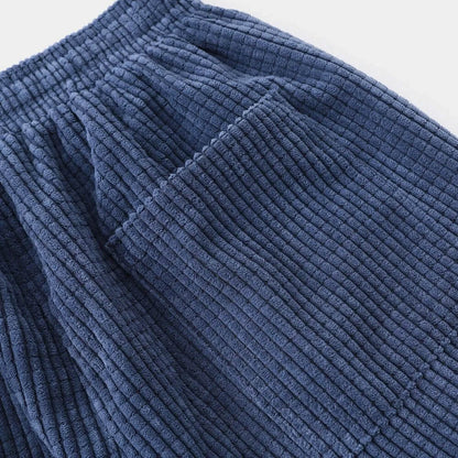 Pantalón de algodón y poliéster de corte holgado