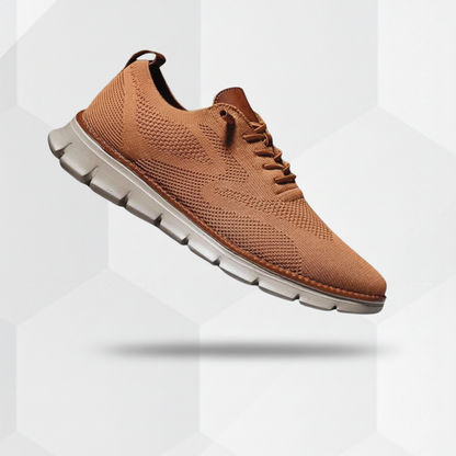 Zapatillas Oxford de malla transpirable con ribete de piel