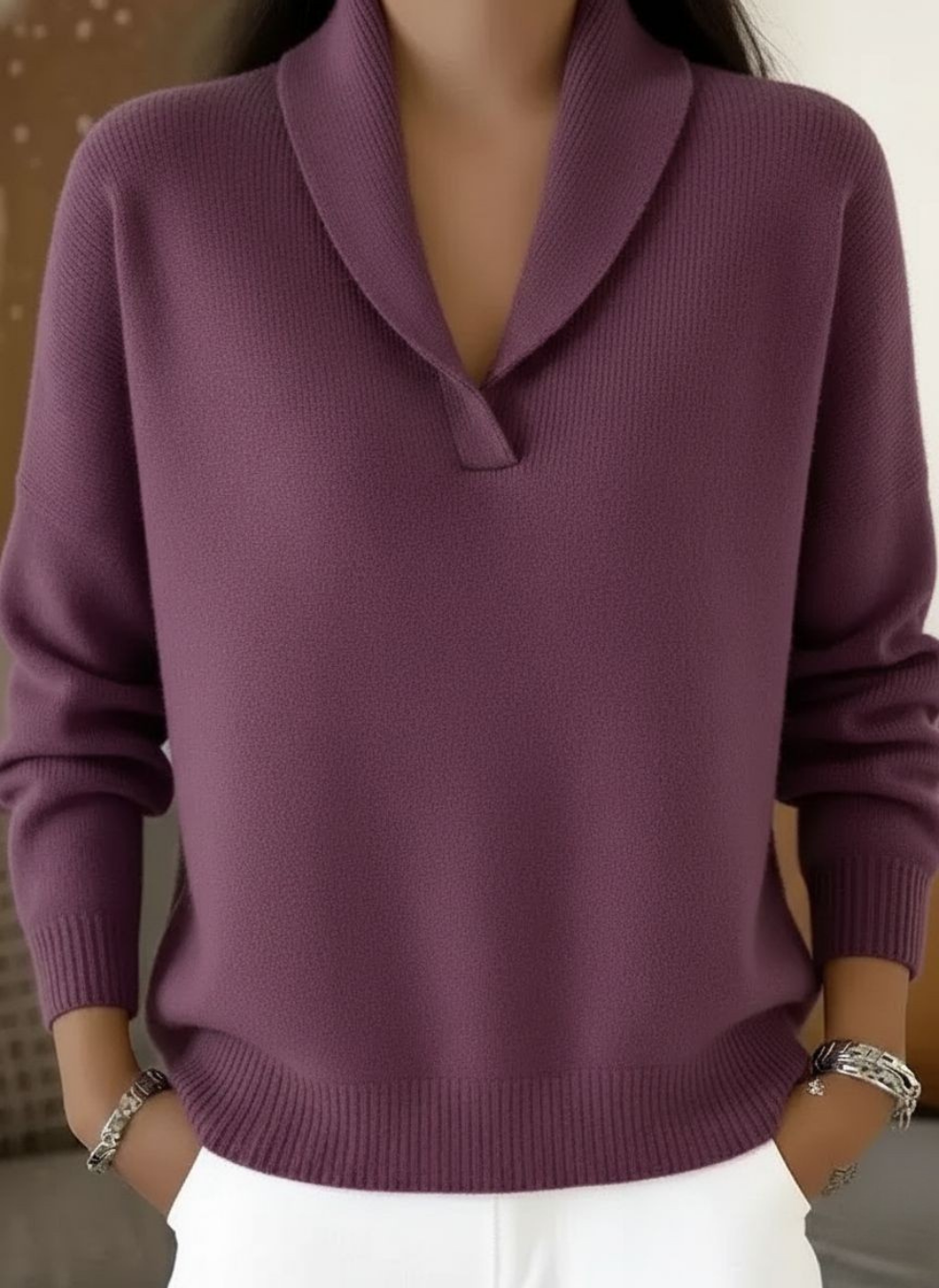 Elisa™ | Suéter con Cuello en V