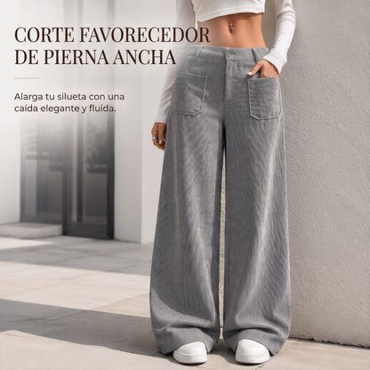 Pantalón Ancho de Pana con Corte Relajado