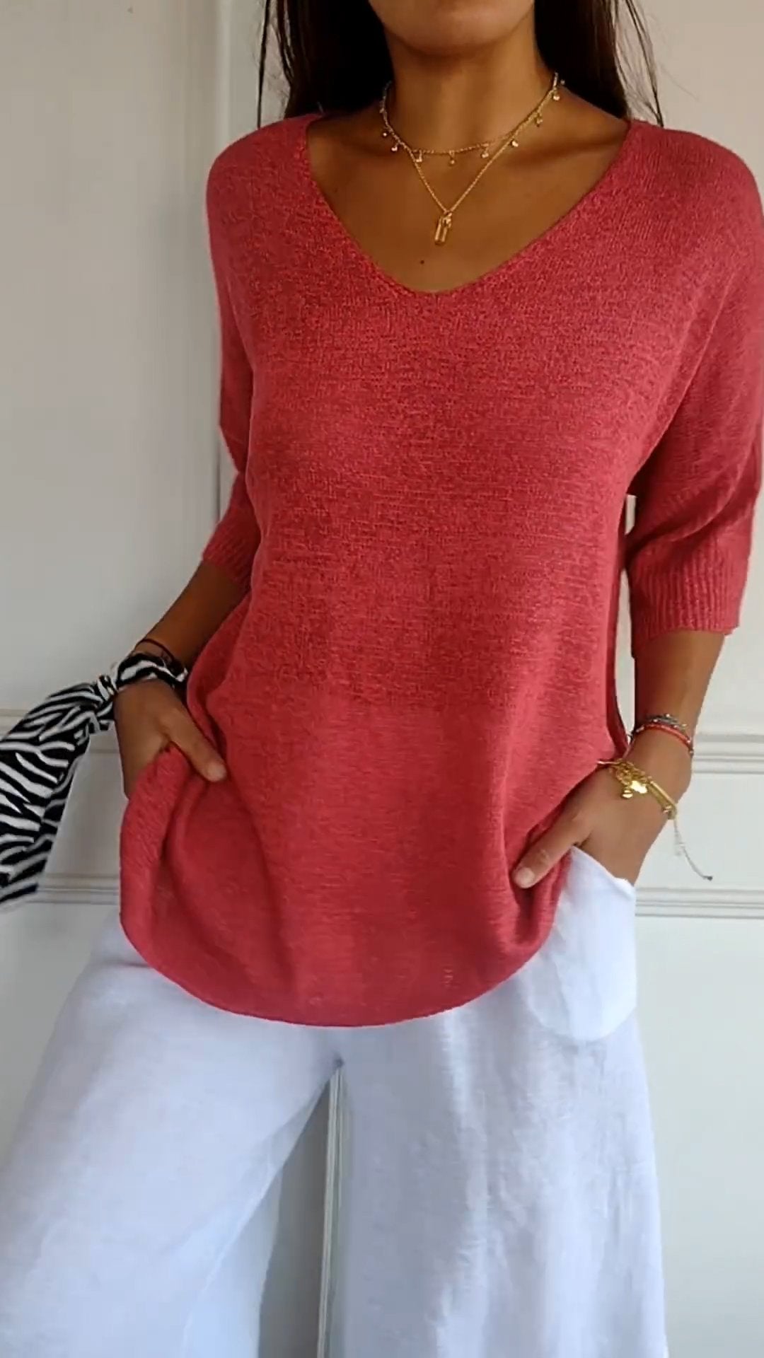 Top de escote en V