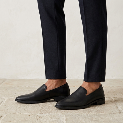 Mocasines de cuero sintético sin cordones