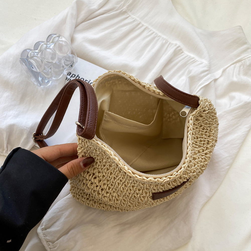 Bolso de hombro trenzado