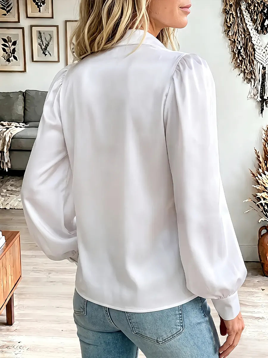 Blusa Elegante Vintage con Detalles de Lentejuelas