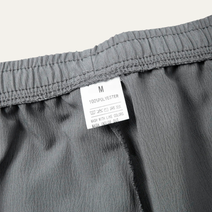 Pantalón recto con cintura elástica y cordón ajustable
