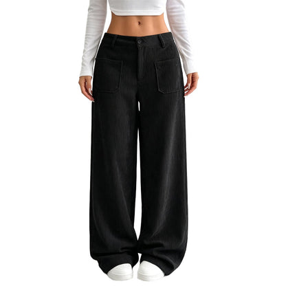 Pantalón Ancho de Pana con Corte Relajado