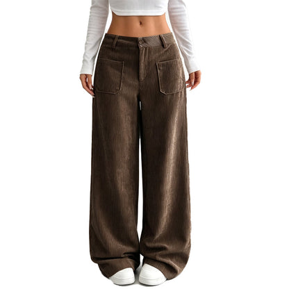 Pantalón Ancho de Pana con Corte Relajado