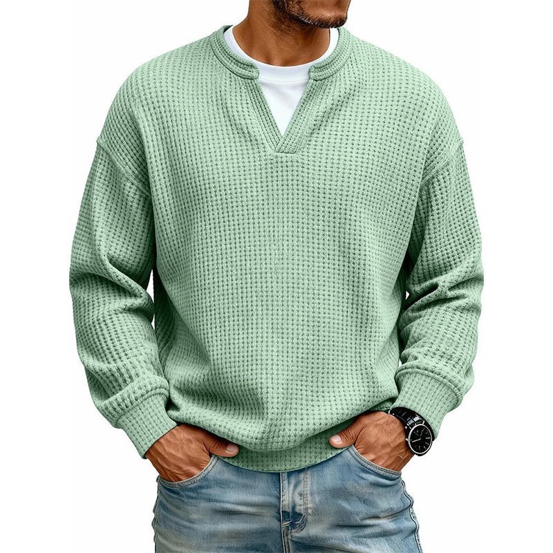 Camiseta Waffle con Efecto Capas