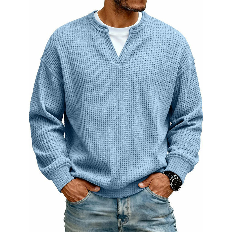 Camiseta Waffle con Efecto Capas
