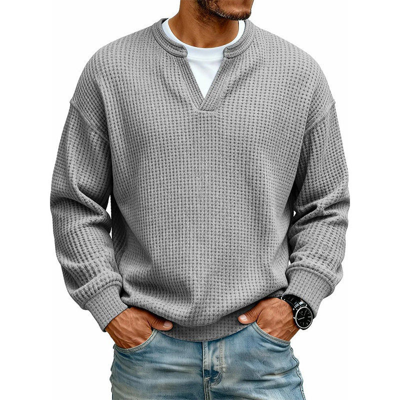 Camiseta Waffle con Efecto Capas