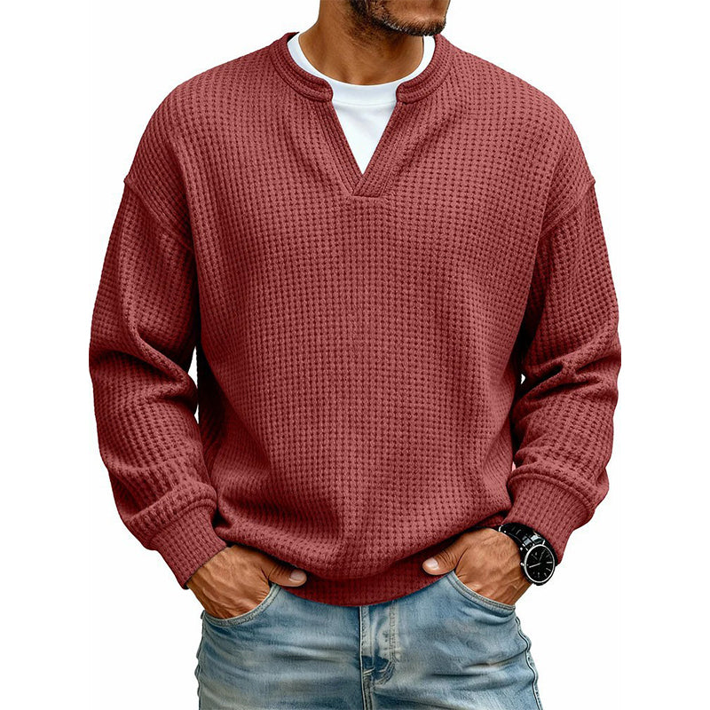 Camiseta Waffle con Efecto Capas