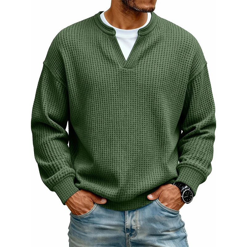 Camiseta Waffle con Efecto Capas