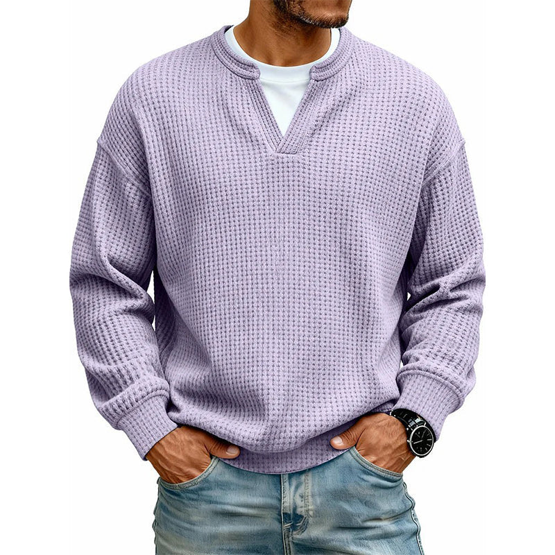 Camiseta Waffle con Efecto Capas