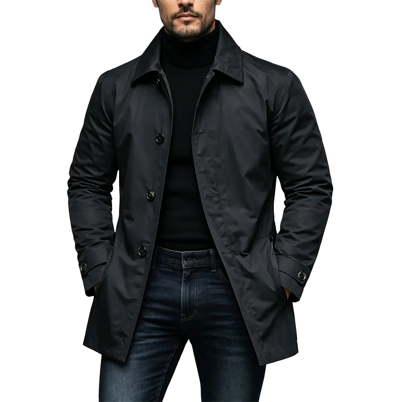 Gabardina Impermeable Clásica para Hombre