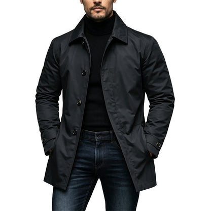 Gabardina Impermeable Clásica para Hombre