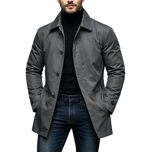 Gabardina Impermeable Clásica para Hombre