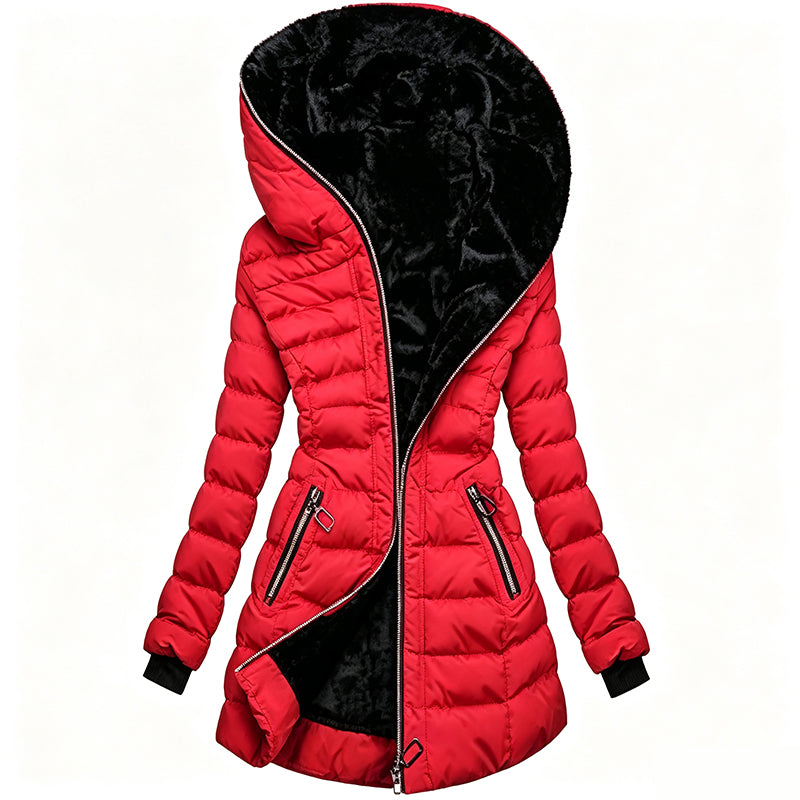 Abrigo Acolchado con Capucha de Invierno para Mujer