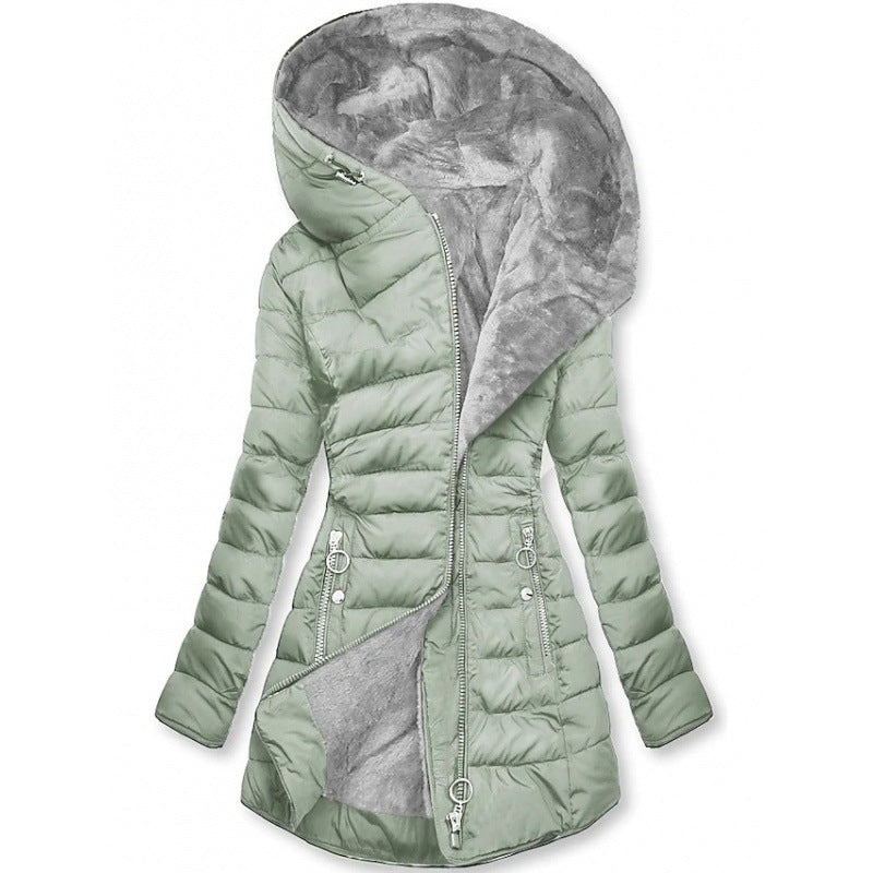 Abrigo Acolchado con Capucha de Invierno para Mujer