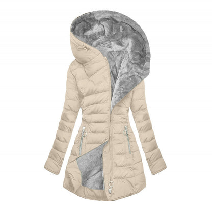 Abrigo Acolchado con Capucha de Invierno para Mujer
